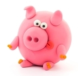 Набір самозатвердіваючого пластиліну Ліпака Порося (30045-UA01) - Pampik - 3