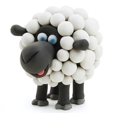 Набор самозатвердіваючого пластиліну Ліпака Овечка (30049-UA01) - Pampik - 3