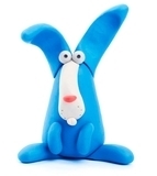 Набор самозатвердіваючого пластиліну Ліпака Кролик (30050-UA01) - Pampik - 3