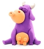 Набор самозатвердіваючого пластиліну Ліпака Корівка (30047-UA01) - Pampik - 4