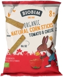 Снеки органические Biobim Паффы кукурузные с томатом и сыром, 25 г - Pampik