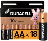 Лужні батарейки Duracell AA (LR06) MN1500, 18 шт.