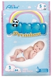 Підгузки на липучках Mimzi Premium S (3-6 кг), 84 шт. - Pampik