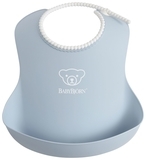 М'який нагрудник BabyBjörn Baby Bib, блакитний (46367) - Pampik