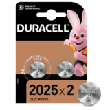 Спеціалізована літієва батарейка типу таблетка Duracell 2025 3V (DL2025/CR2025), 2 шт. (5000394045514)