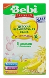 Безмолочна каша Bebi Premium 5 злаків з бананом, 200 г - Pampik - 2
