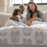 Одеяло Aden + Anais Сollection-zenith, муслин, 180х153 см, серый с белым (AWLL10001) - Pampik - 5