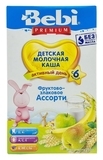 Молочна каша Bebi Premium фруктово-злакова асорті, 250 г - Pampik - 2