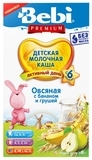 Молочна каша Bebi Premium Вівсяна з бананом і грушею, 200 г - Pampik - 2