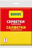 Серветки віскозні Бонус, 5 шт.