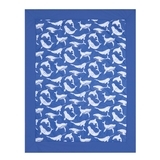 Одеяло Aden + Anais Сoll-whale watching, муслин, 102х80 см, синий (AWSL10003) - Pampik - 3