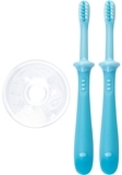 Набор зубных щеток Pigeon Training Toothbrush Set Step 4, 18-36 мес., 2 шт., голубой - Pampik - 2