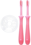 Набор зубных щеток Pigeon Training Toothbrush Set Step 4, 18-36 мес., 2 шт., розовый - Pampik - 2