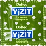 Презервативи латексні Vizit Dotted, точкові, 3 шт. - Pampik - 3