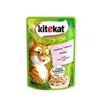Вологий корм для дорослих котів Kitekat Natural Vitality Лосось у соусі, 100 г - Pampik