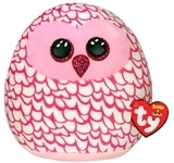 М'яка іграшка TY Squish-a-Boos Рожева сова Pinky, 20 см (39300) - Pampik