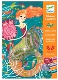 Набор для рисования блестками Djeco Блестящие русалки (DJ09507) - Pampik