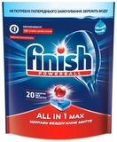 Таблетки для посудомийних машин Finish All in One Max, 20 шт.