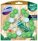 Блок для очищення унітазу Domestos Aroma Lux з олією білих бутонів троянди та чайного дерева, 3 шт. - Pampik