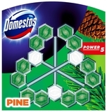 Туалетний блок для унітазу Domestos Power 5 Свіжість хвої, 55 г - Pampik