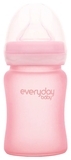 Скляна пляшка для годування Everyday Baby із силіконовим захистом, 150 мл, м'ятний (10207) - Pampik