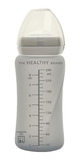 Скляна пляшка Everyday Baby з трубочкою для пиття і силіконовим захистом, 240 мл, світло-сірий (10387) - Pampik - 4