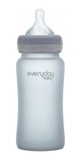 Скляна пляшка для годування Everyday Baby із силіконовим захистом, 240 мл, рожевий (10228) - Pampik - 2