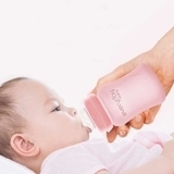 Скляна пляшка для годування Everyday Baby із силіконовим захистом, 150 мл, м'ятний (10207) - Pampik - 6