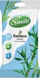 Вологі серветки Smile Natural з екстрактом бамбука, 15 шт. - Pampik