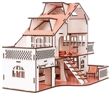 Ляльковий будинок GoodPlay, з гаражем і підсвічуванням, рожевий (B011) - Pampik - 4