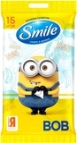 Вологі серветки Smile Міньйони, 15 шт., в асортименті - Pampik