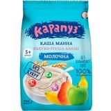 Молочная манная каша Карапуз с фруктами, 225 г - Pampik