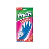 Перчатки резиновые Paclan Extra Dry Paclan р. S - Pampik