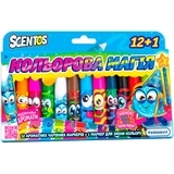 Набір ароматних маркерів для малювання змінюють колір Scentos Кольорова магія, 12+1 шт. (25016) - Pampik