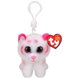 Мягкая игрушка-брелок TY Beanie Babies Тигренок, 12 см, белый (35241) - Pampik