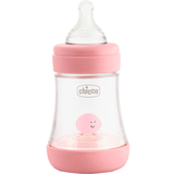 Пляшечка для годування Chicco Perfect 5, з силіконовою соскою, 150 мл, рожевий (20211.10.40) - Pampik
