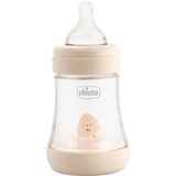 Пляшечка для годування Chicco Perfect 5, з силіконовою соскою, 150 мл, бежевий (20211.30.40) - Pampik