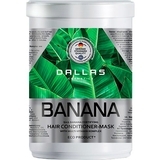 Маска-кондиціонер 2в1 Dallas Banana для зміцнення волосся з екстрактом банана, 1000 мл - Pampik
