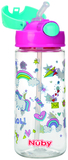 Поильник Nuby, с трубочкой-непроливайкой Tritan, 540 мл, розовый (NV0414023pnk) - Pampik - 2