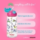 Поильник Nuby, с трубочкой-непроливайкой Tritan, 540 мл, розовый (NV0414023pnk) - Pampik - 5