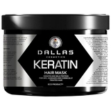 Крем-маска Dallas Keratin Professional Treatment для волос с кератином и экстрактом молочного протеина, 500 мл - Pampik