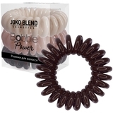 Набор резинок для волос Joko Blend Power Bobble Brown Mix, 3 шт., коричневый-бежевый - Pampik