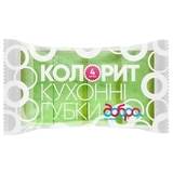 Кухонні губки "Колорит" ТМ Добра господарочка, 4 шт, 95 х65 х 35мм - Pampik