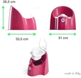 Анатомічний горщик OK Baby Pasha, малиновий - Pampik - 12