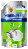 Засіб для миття посуду Wash & Free Зелене яблуко та Екстракт едельвейсу, (дой-пак) 500 г