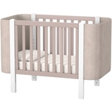 Детская кровать Верес Monaco Велюр ЛД5, 120×60 см, капучино с белым (05.3.1.212.13) - Pampik