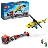 Конструктор LEGO City Грузовик для спасательного вертолета, 215 деталей (60343) - Pampik - 2