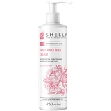 Крем для рук и ногтей Shelly с коллагеном, эластином и экстрактом пиона, 250 мл - Pampik