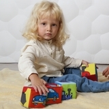 Набір кубиків Масік Конструктор Транспорт (МС 090501-01) - Pampik - 7