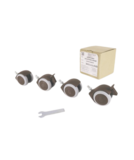 Комплект коліс для ліжечок Верес ЛД3, ЛД6, ЛД12, ЛД13, ЛД15, ЛД16, ЛД18, ЛД19, Монако, коричневий (34.3.1.1.1.4.02) - Pampik - 2